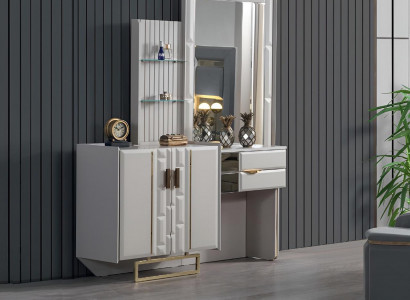 Schminktisch mit Spiegel Schlafzimmer Neu Luxus Möbel Design Einrichtung